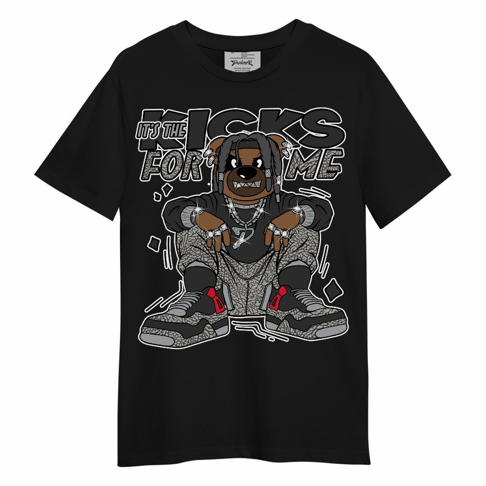 Shirt To Match Black Cement 3s - Sneakers Bear Unisex Shirt