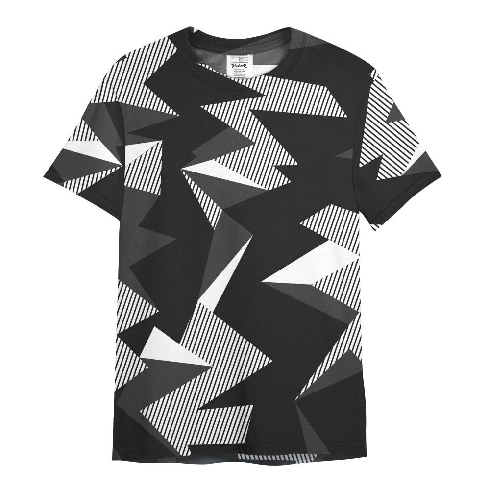Shirt To Match Black Cat NET 4s - Geometric Camouflage Pattern All Over Print