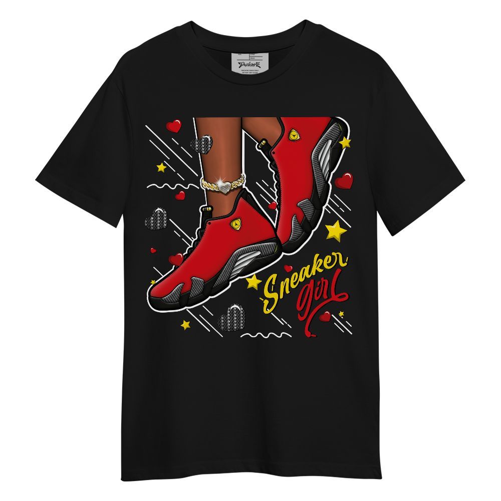 Shirt To Match Ferrari 14s - SNEAKER Girl Heart Flying Graphic