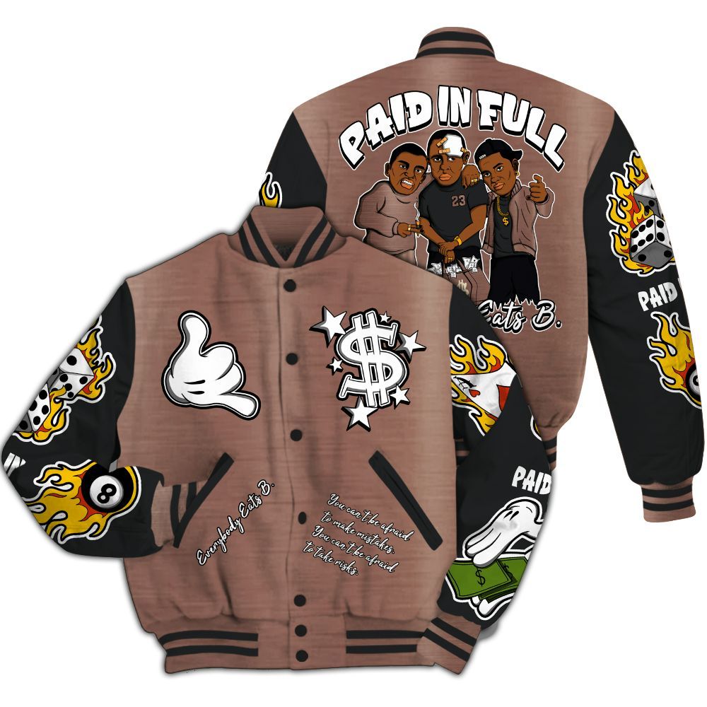 Varsity Jacket To Match KD 4 Christmas - Everybody Paid In Full Graphic All Over Print