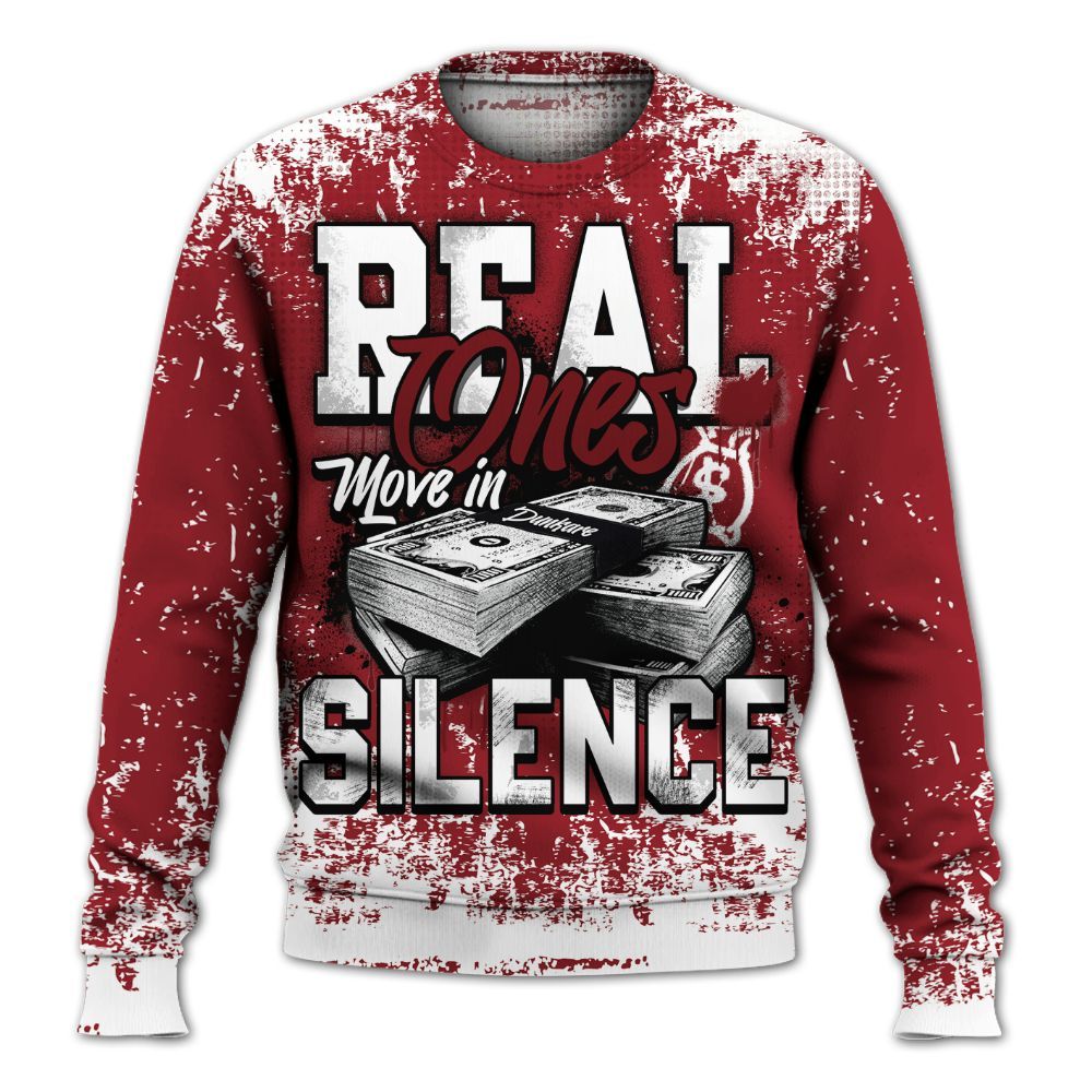Sweatshirt To Match High Black Toe Reimagined 1s - Move In Silence Money Street Retro All Over Print