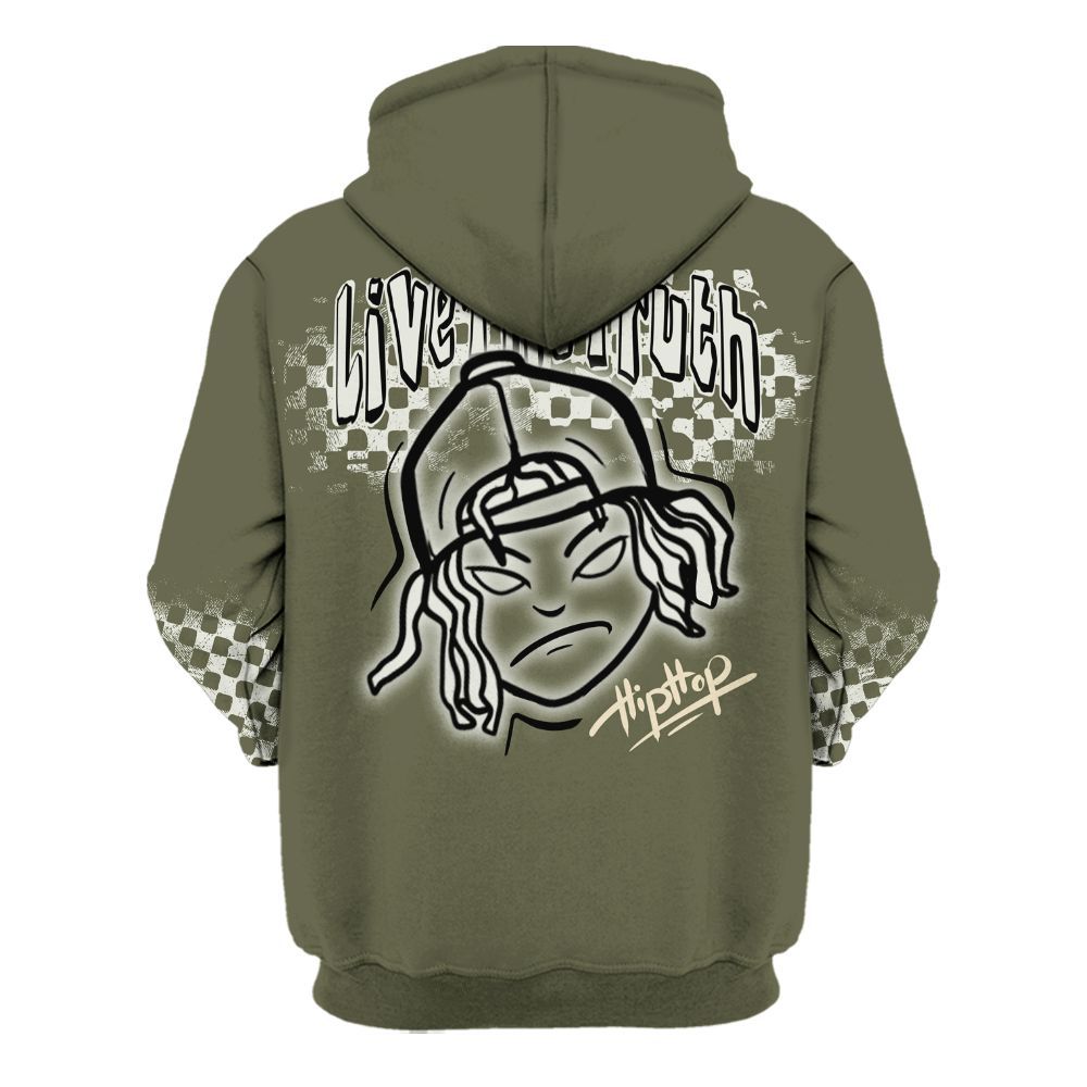 Hoodie To Match Travis Scott Low OG Medium Olive 1s - Feel Life Street Style All Over Print