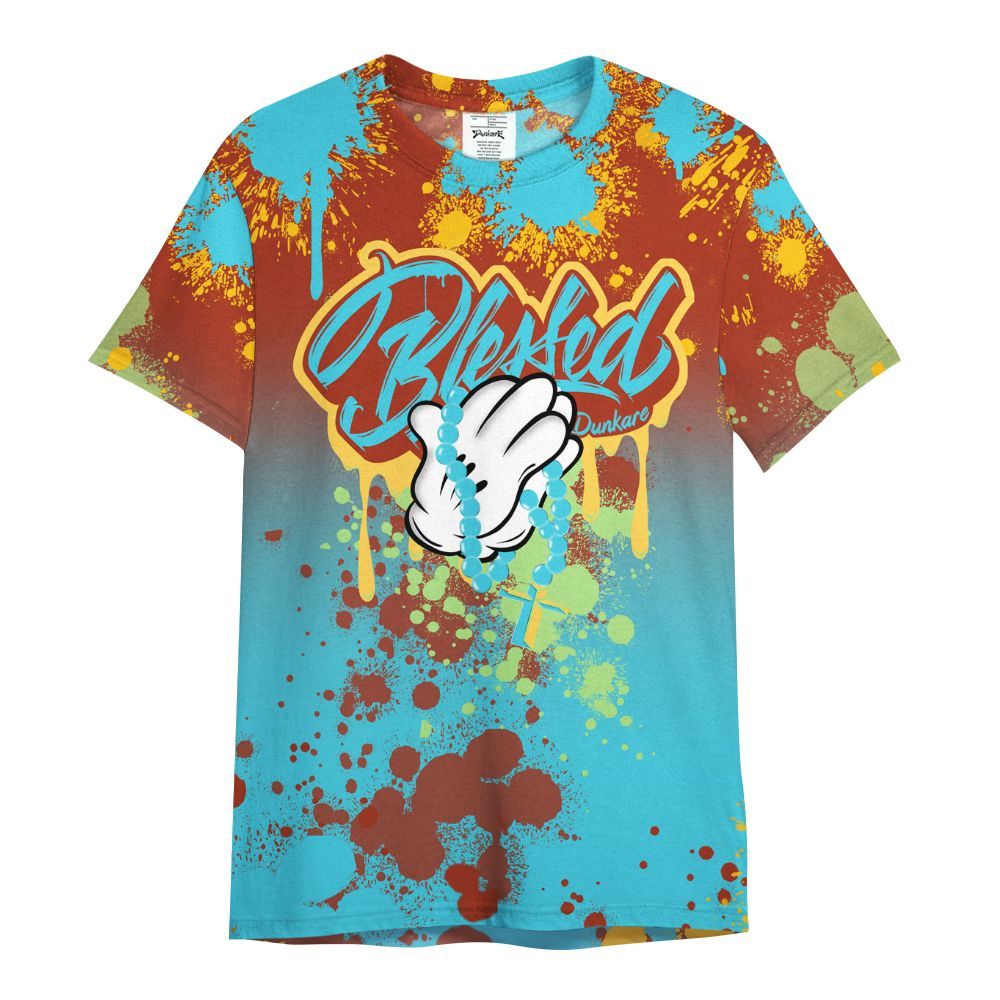 Shirt To Match SB Dunk Di'Orr Greenwood - God Blessed Ink Drip All Over Print
