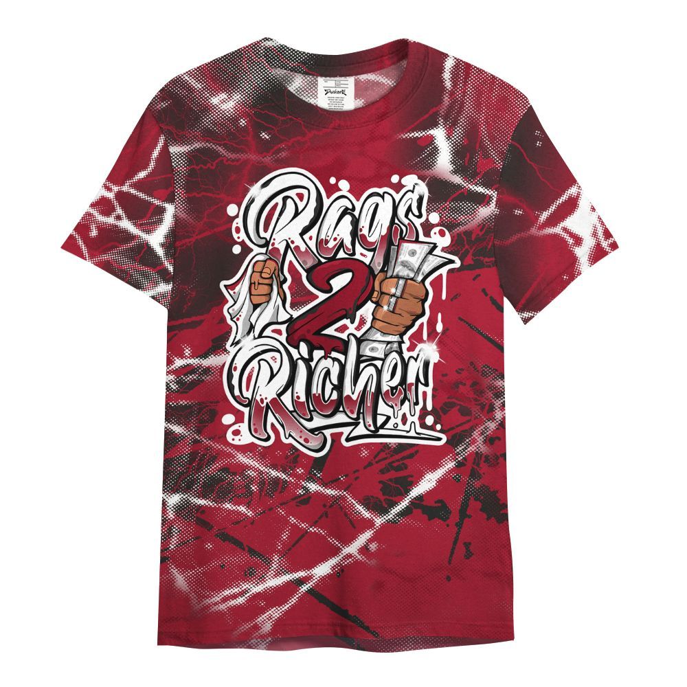 Shirt To Match High OG Black Toe Reimagined 1s - Rag 2 Rich Graphic All Over Print