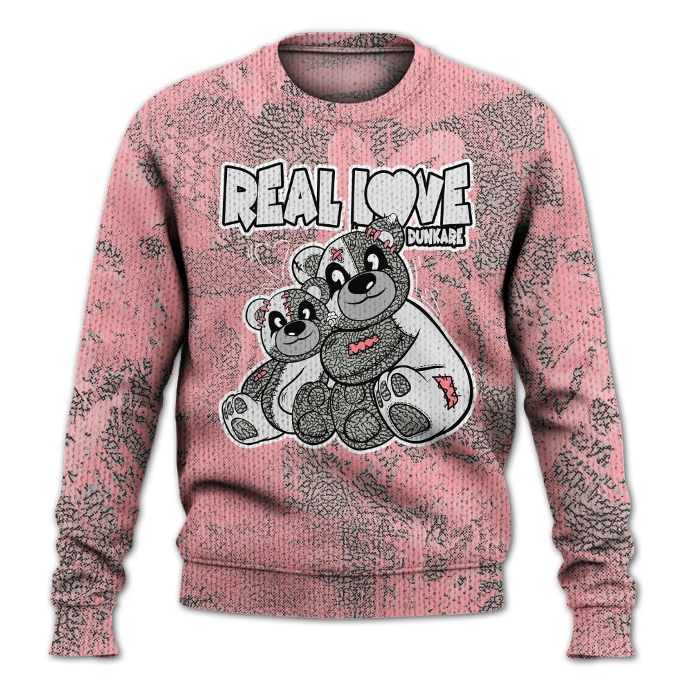 Knitted Sweater To Match Retro Wings 3s - Sincere Fondness Bear