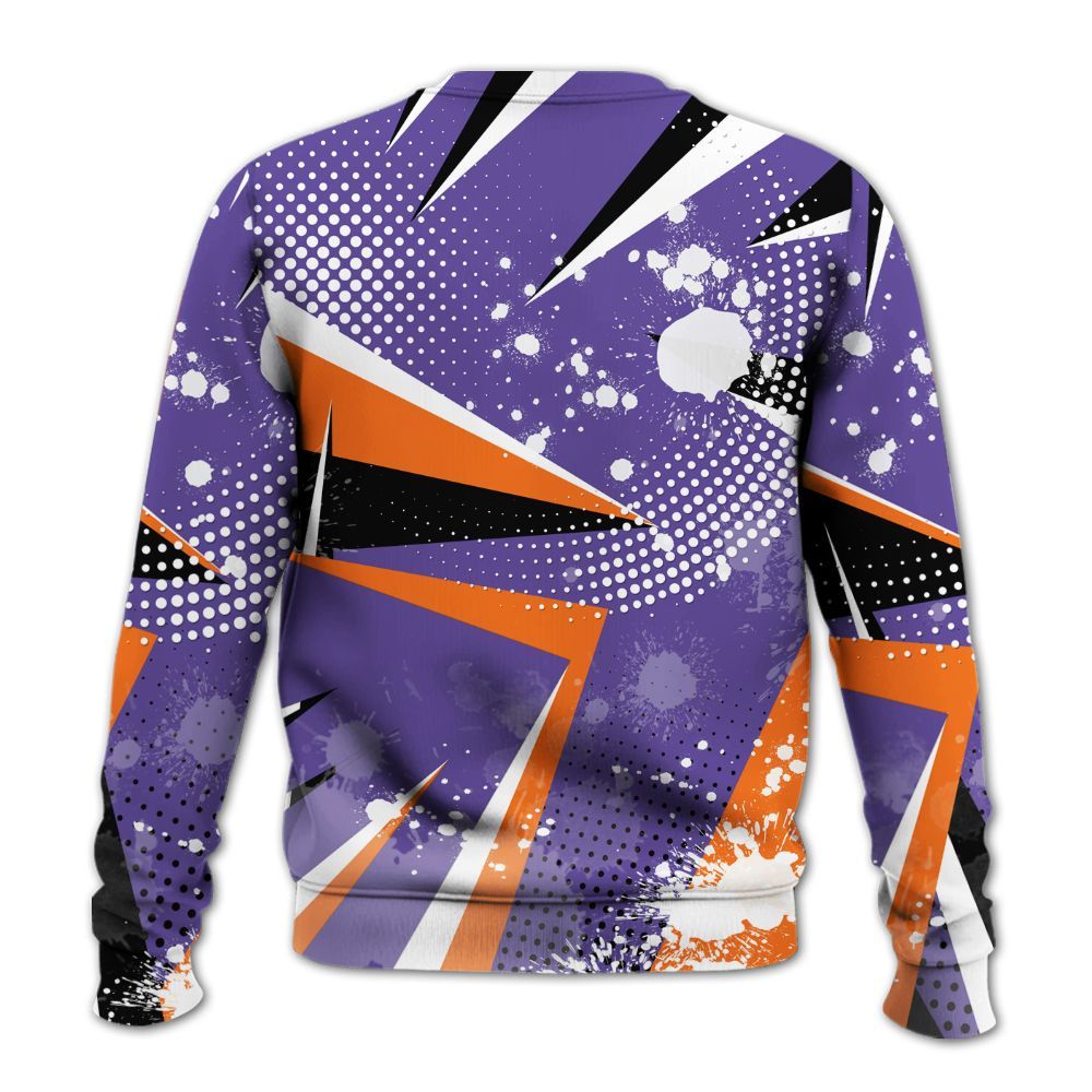 Sweatshirt To Match Air Max Waffle SP Voltage Purple - Poly Trust No One Dripping All Over Print