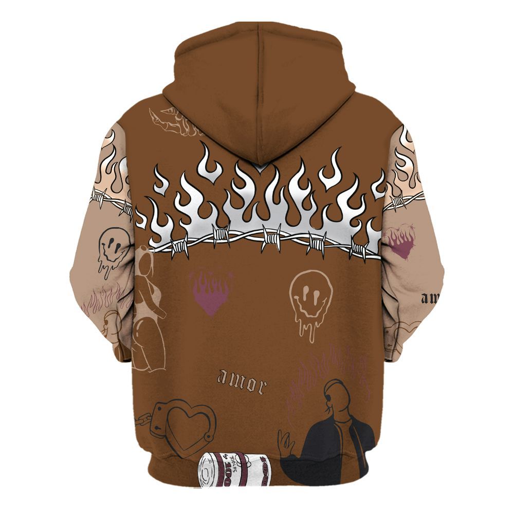 Hoodie To Match Archaeo Brown 3s - Snake Trust No One All Over Print