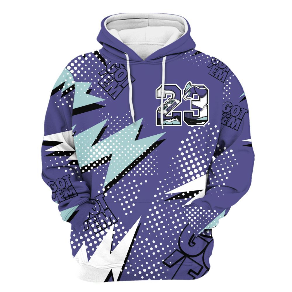 Hoodie To Match Air Ship PE Hornets - Custom Name Number 23 5s All Over Print