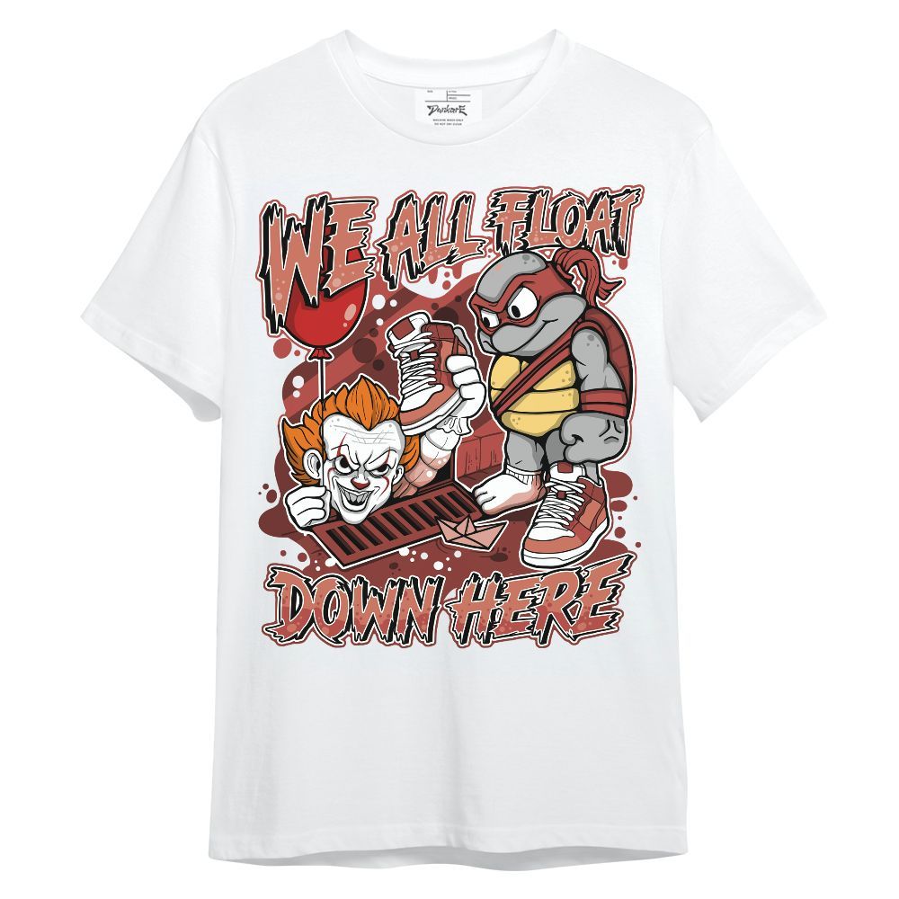 Shirt To Match Dune Red 13s - We All Float Down Halloween Graphic Unisex Shirt
