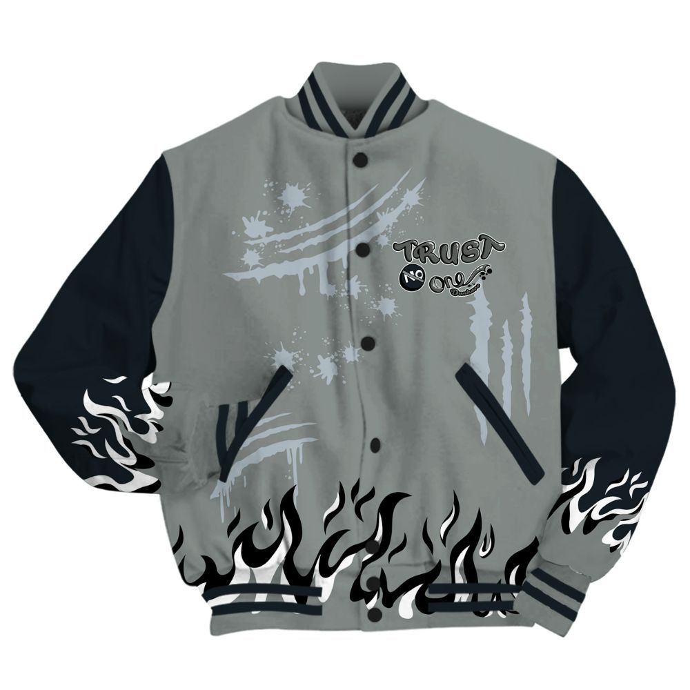 Varsity Jacket To Match Retro Georgetown 6s - Graphic Trust No One All Over Print