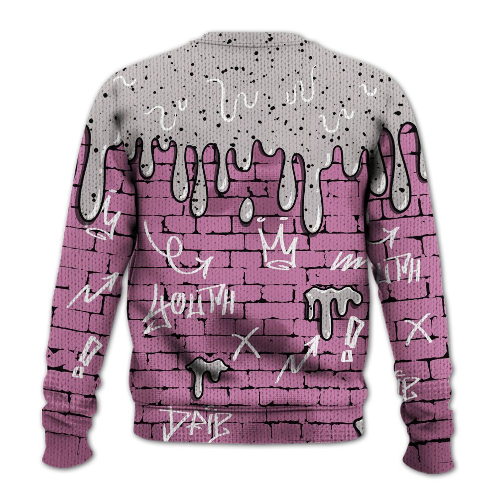 Sweater To Match Neutral Grey Black White Orchid 4s - Been Different Drippin Streetwear Graphic