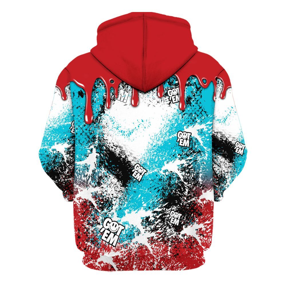 Hoodie To Match Dunk Low Fruity Pebbles - Dripping 23 Drip All Over Print