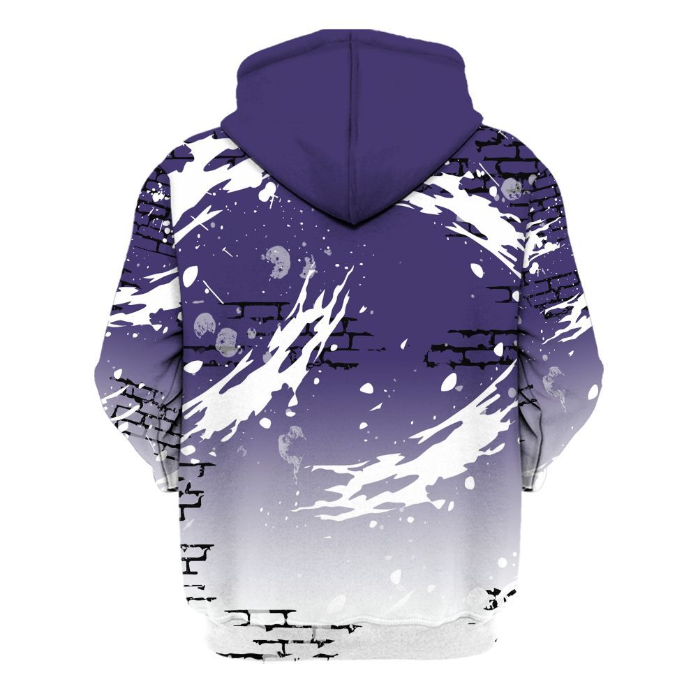 Hoodie To Match Retro Court Purple 13s - Values Of Loyalty Drip All Over Print