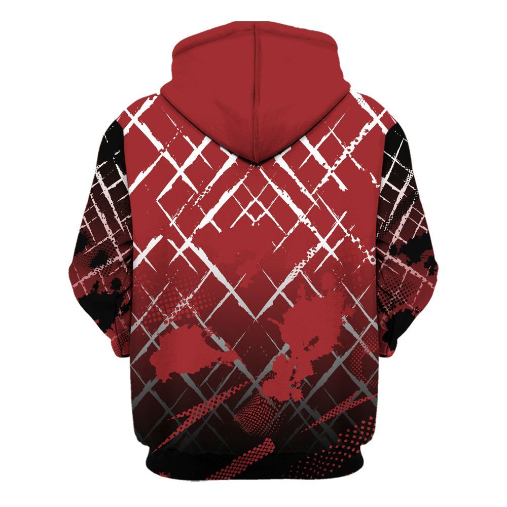 Hoodie To Match Alternate Flu Game 12s - Halftone Stand Business Dripping All Over Print