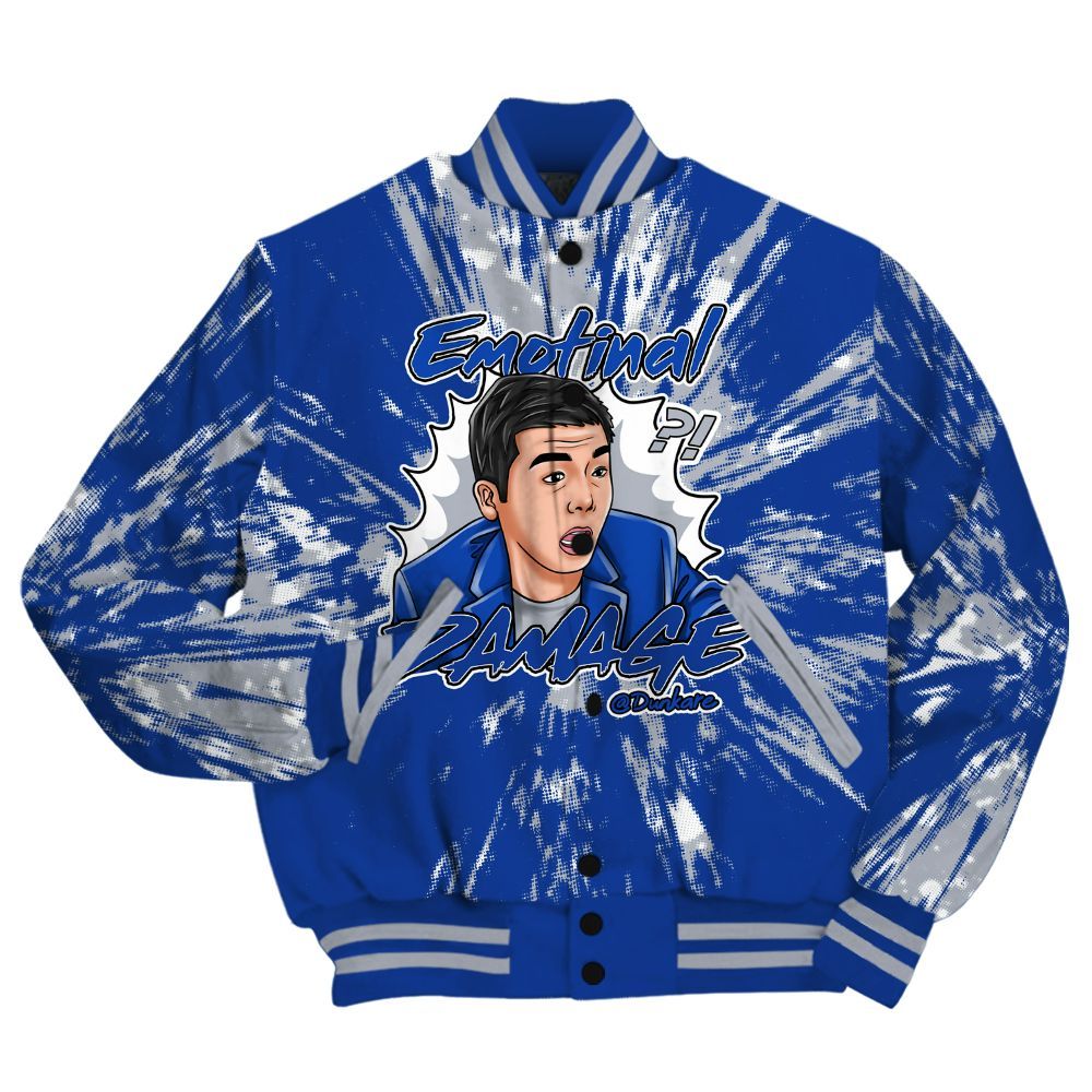 Varsity Jacket To Match Air Foamposite One Royal Shirt - Damaged Meme Shirt Unisex Outfit All Over Print