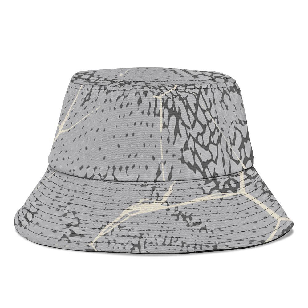 Bucket Hat To Match Cement Grey 3s Graphic, MOMM Skeleton