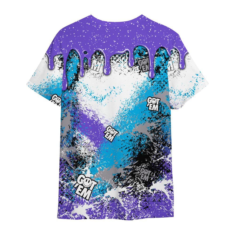 Shirt To Match Retro Aqua 8s - Dripping 23 Drip All Over Print