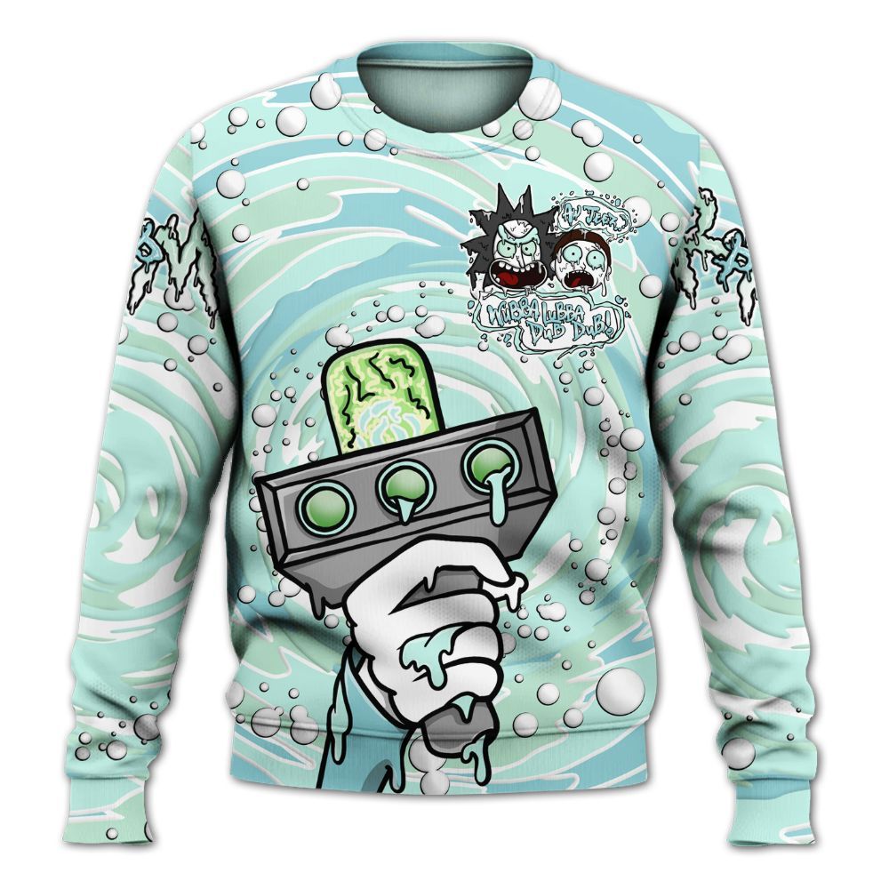 Sweatshirt To Match Retro Low Igloo 11s - Wubba Rick Drip All Over Print