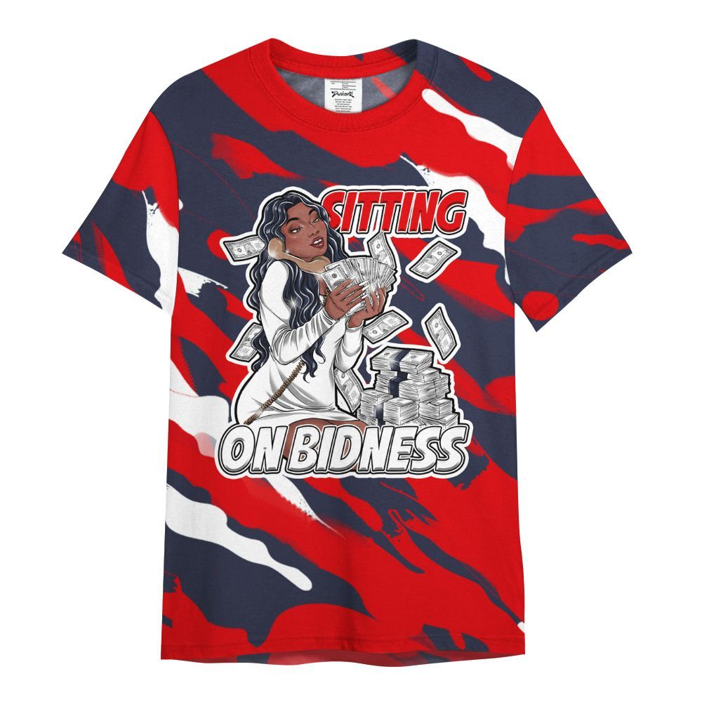 Shirt To Match Low OG Howard Bison 1s - Bidness Colored All Over Print