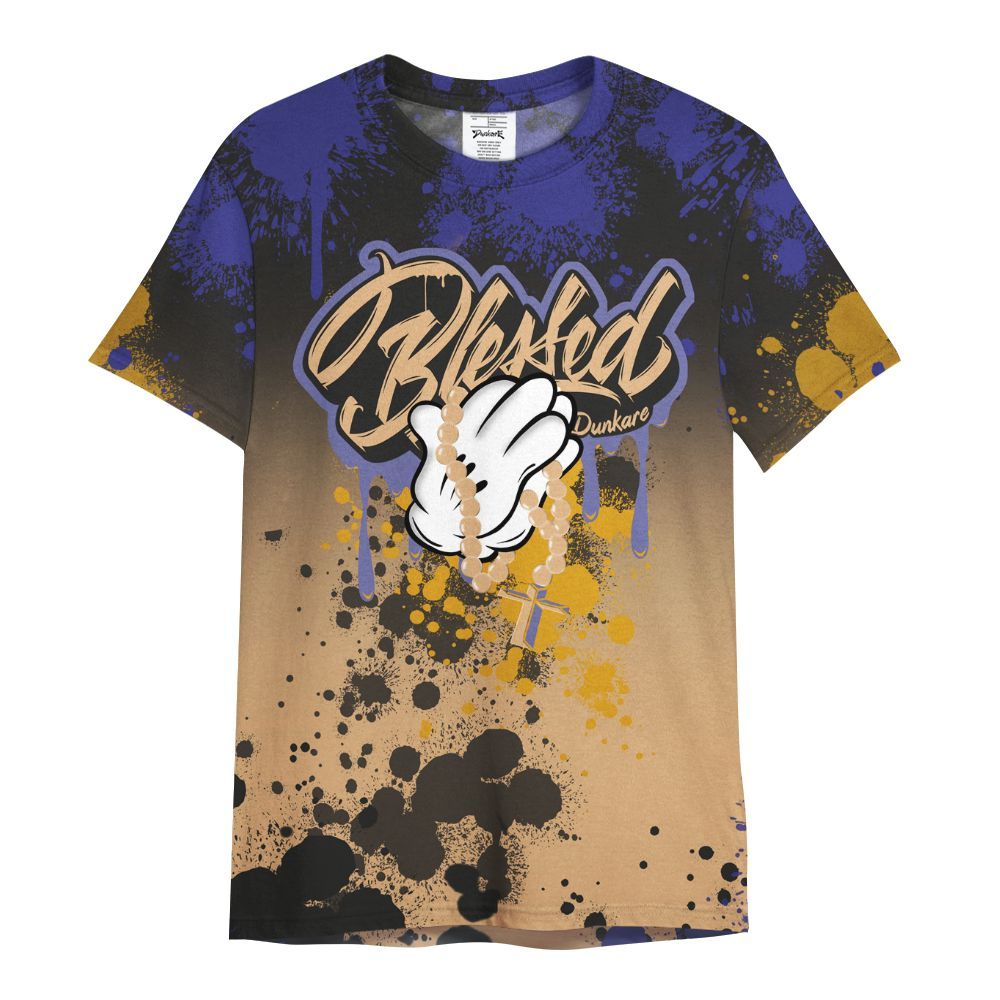 Shirt To Match SE Afrobeats 7s - God Blessed Ink Drip All Over Print