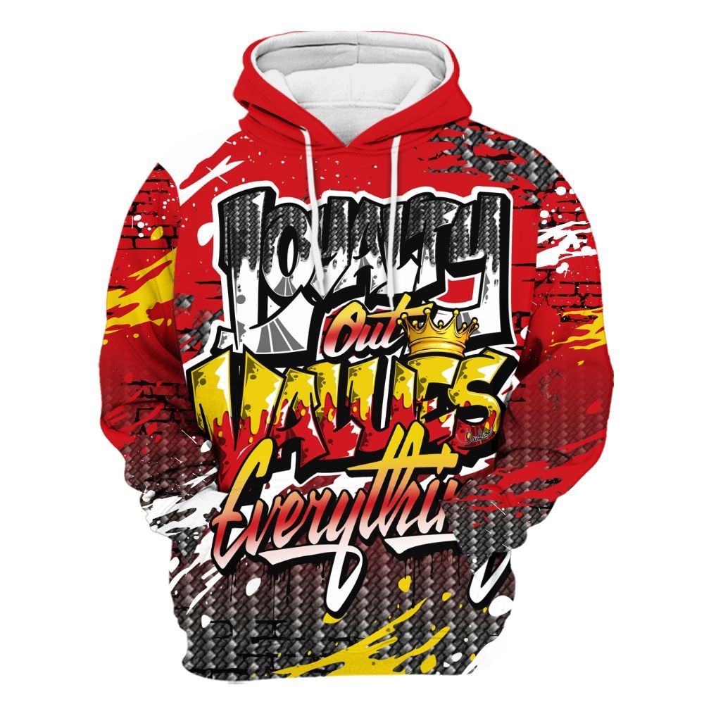 Hoodie To Match Ferrari 14s - Values Of Loyalty All Over Print