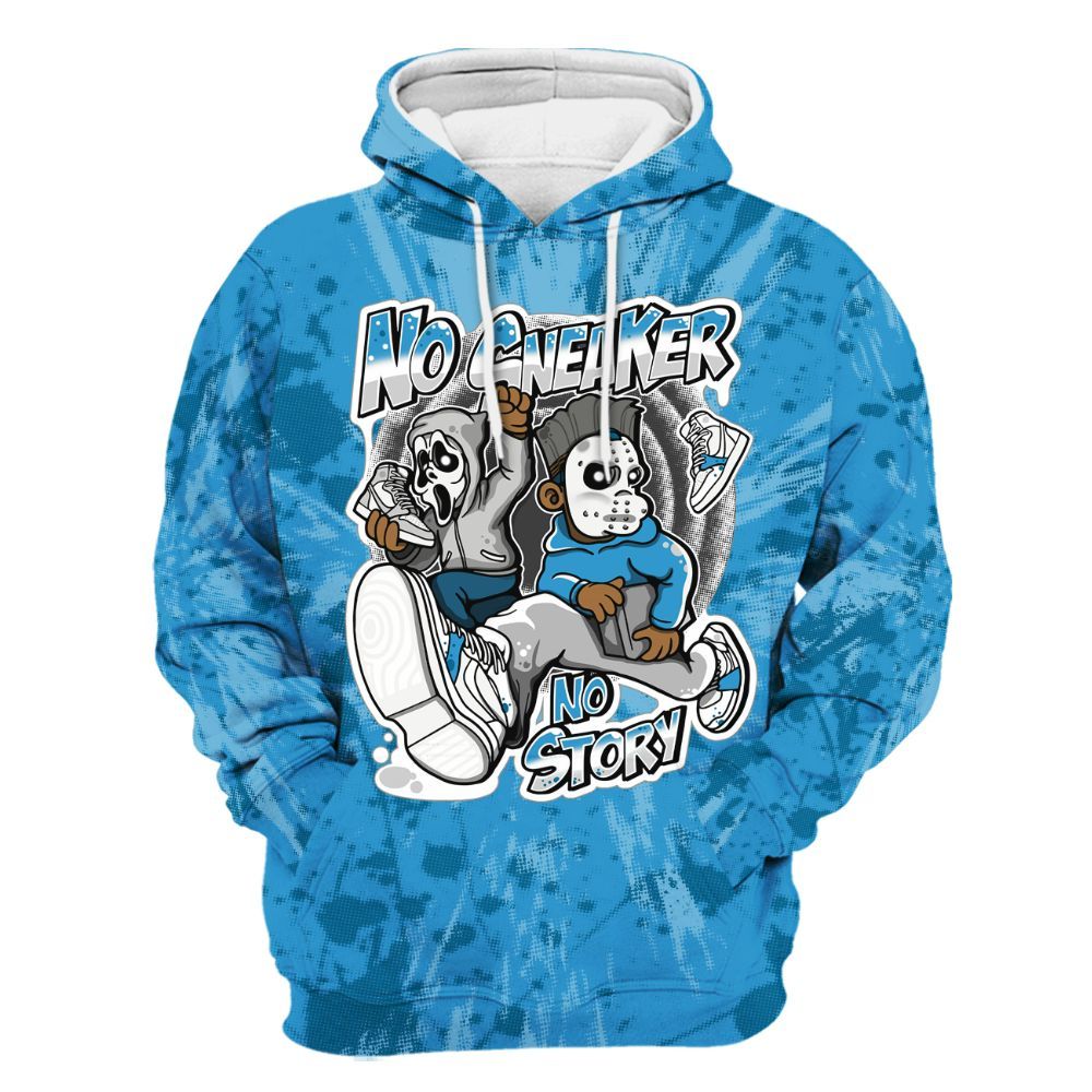 Hoodie To Match Powder Blue 9s - Sneakers Make Story Graphic Luxury All Over Print
