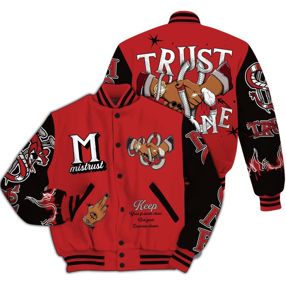 Varsity Jacket To Match Kobe 9 Elite Christmas - Trust No One Snake-Bite Street Style All Over Print