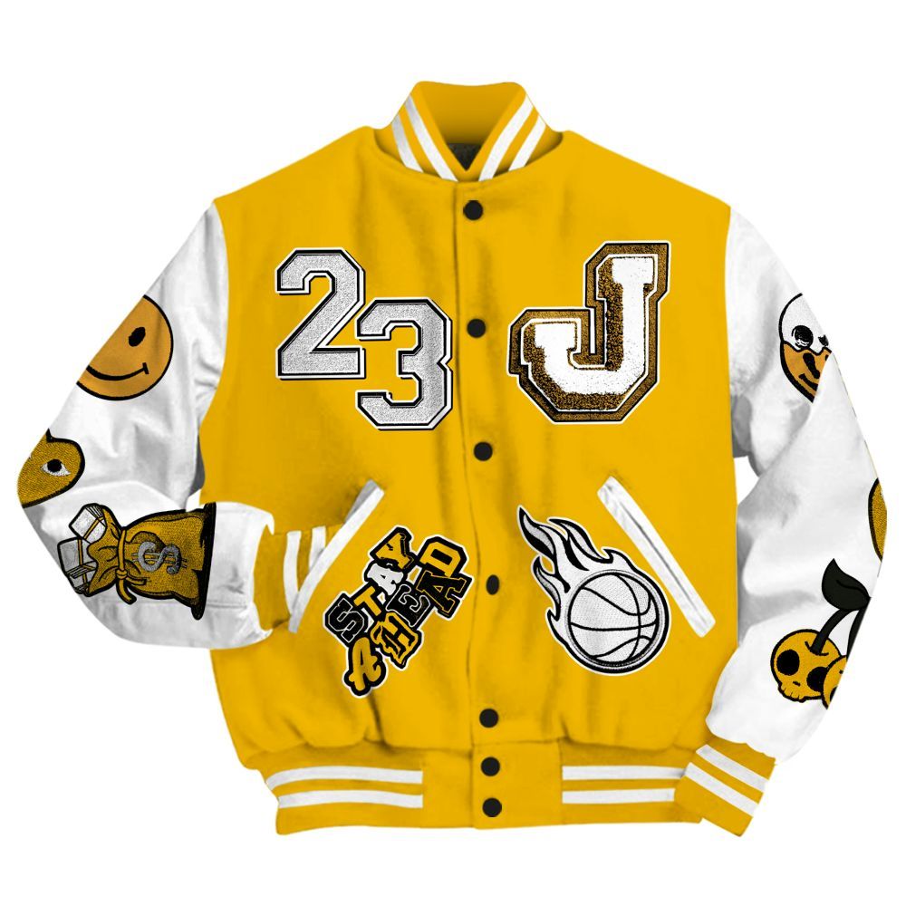 Varsity Jacket To Match Del Sol 13s - Hustles Money Number 23 All Over Print