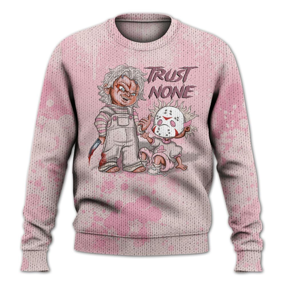 Knitted Sweater To Match Dunk Low KD 17 Aunt Pearl - Trust No One Scary