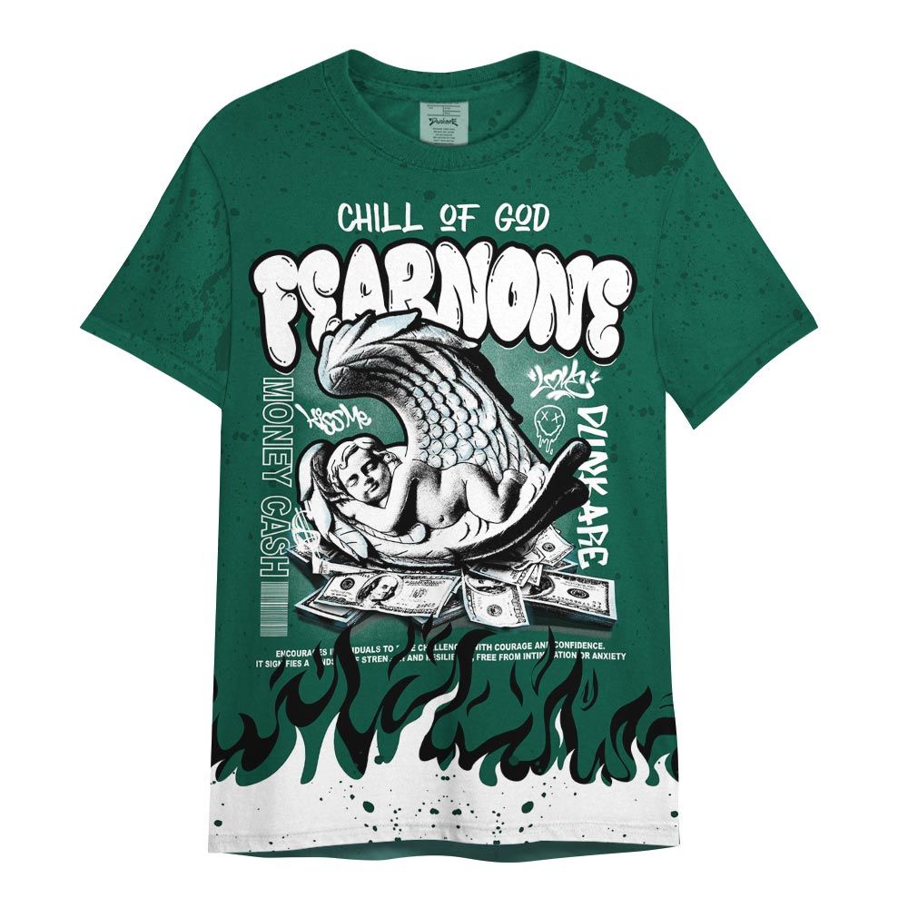 Shirt To Match Oxidized Green 4s - Chill Of God Fear None Shirt Outfit