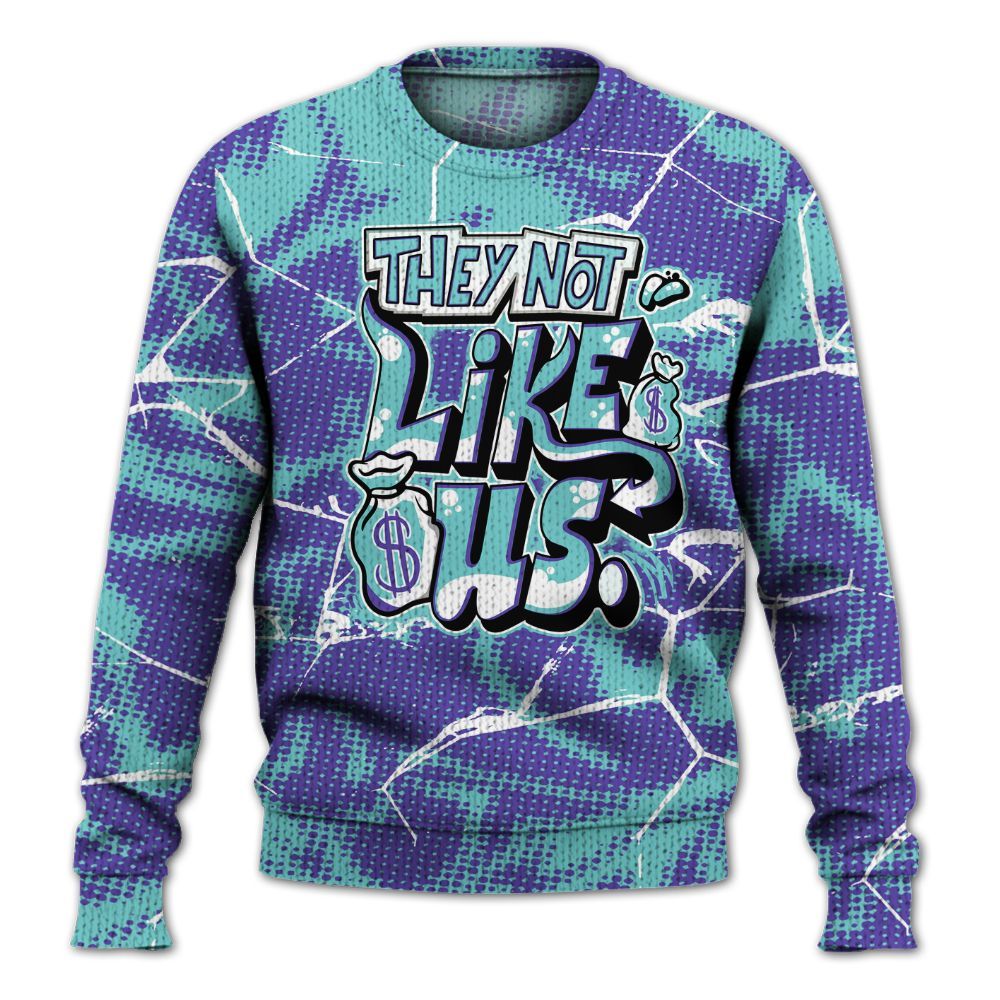 Knitted Sweater To Match Low Hornets 1s - Dislike Us Graphic