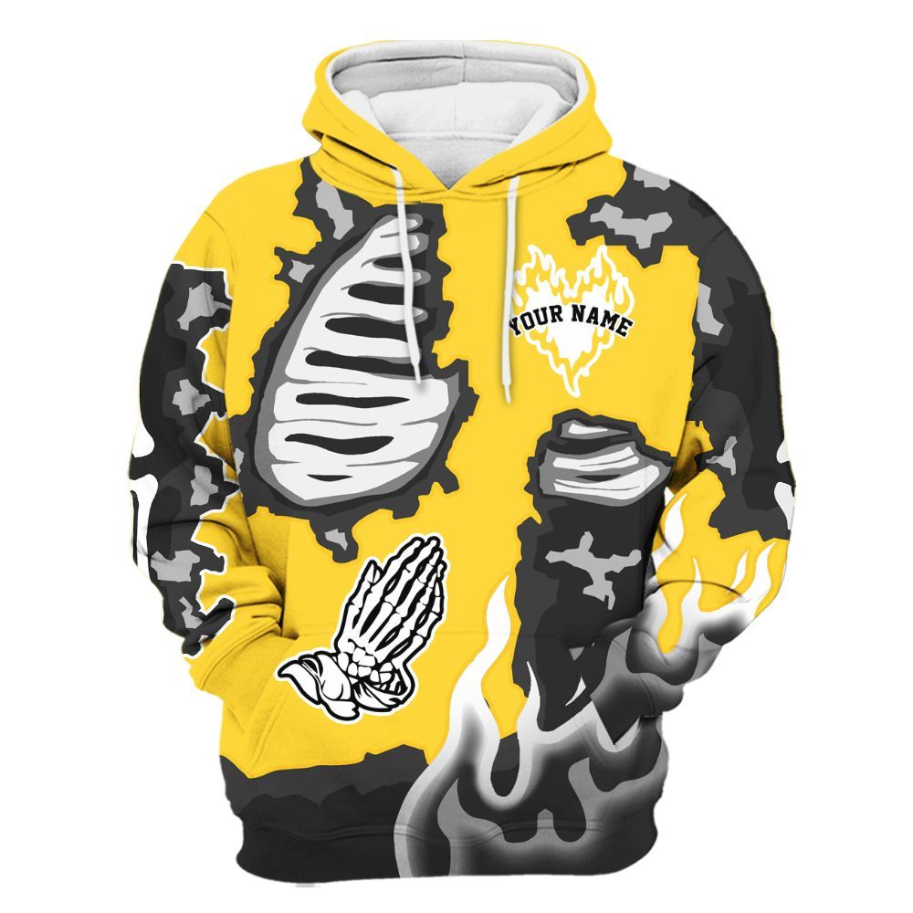 Hoodie To Match Mid New Love 2025 1s - Dislike Us Burning Custom Name All Over Print