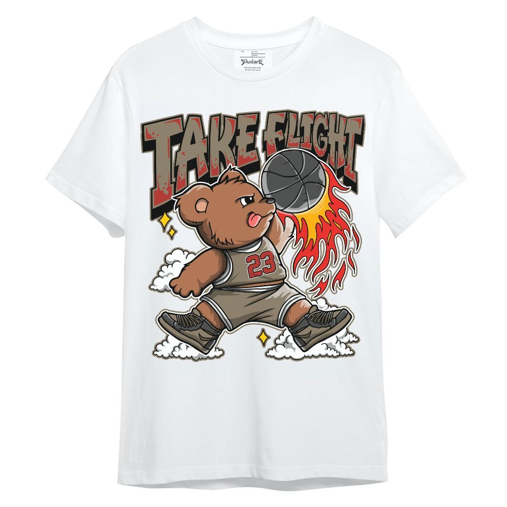 Shirt To Match Olive 9s - Number 23 Basketball Bear Unisex Shirt