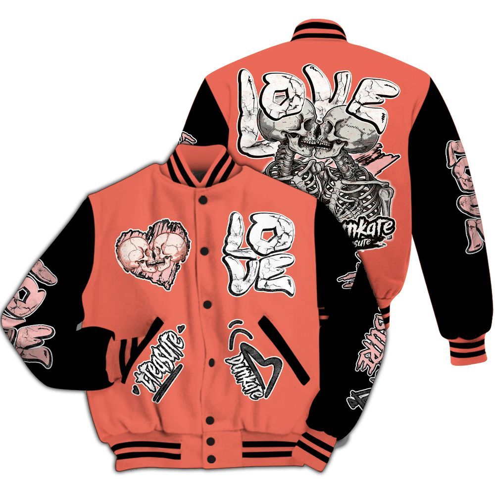 Varsity Jacket To Match Low OG PSG 1s - Skull Bear All Over Print