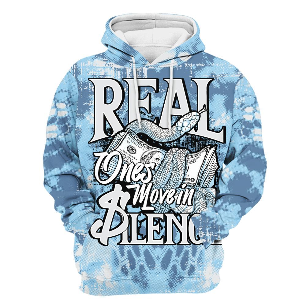Hoodie To Match Legend Blue 11s - Snake Move In Silence All Over Print
