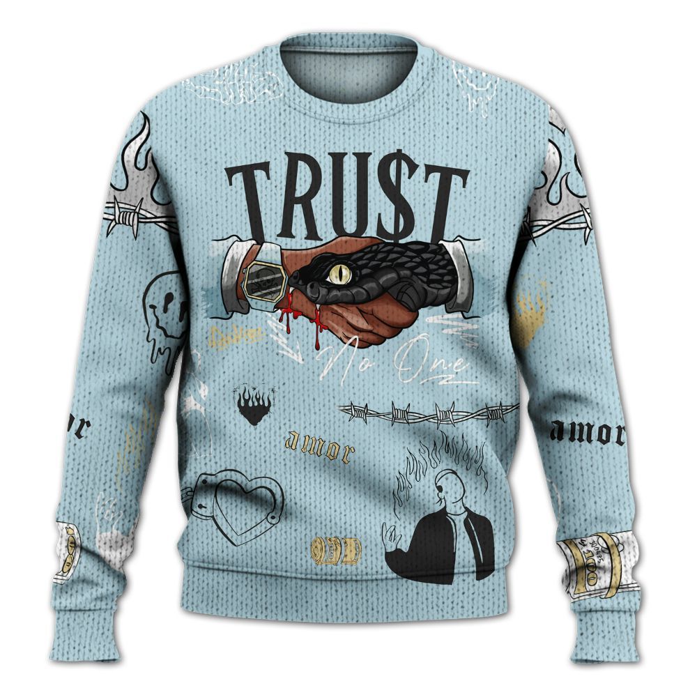 Knitted Sweater To Match Low Year Of The Snake 11s - Snake Trust No One