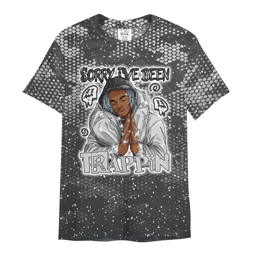 Shirt To Match Reverse Black White 6s - Trappin' Banknote All Over Print
