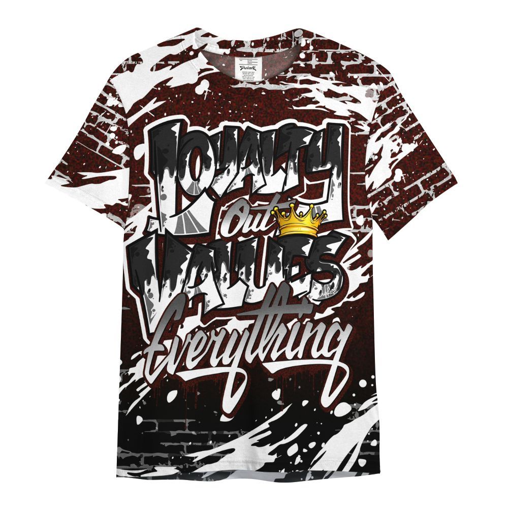 Shirt To Match Air Force 1 Low Halloween Skull 2024 - Values Of Loyalty Drip All Over Print