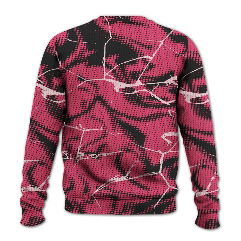 Knitted Sweater To Match A'One Hyper Pink - Dislike Us Graphic