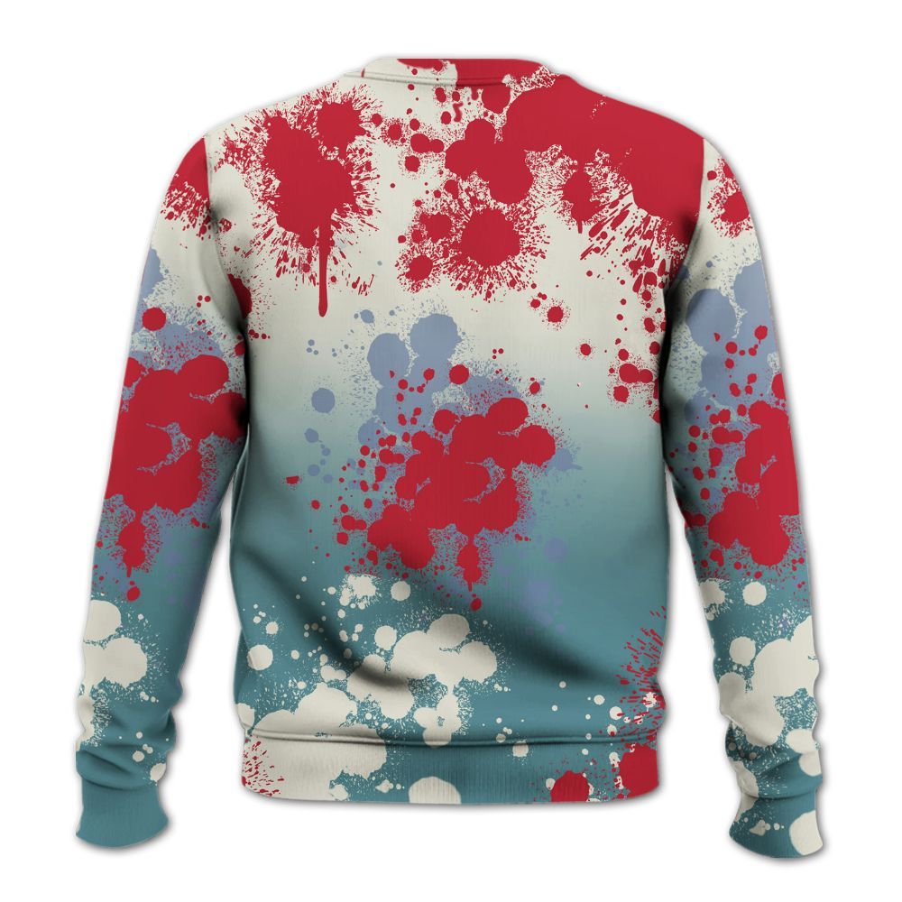 Sweatshirt To Match Dunk Low Denim Turquoise Royal - Trust No One Scary All Over Print