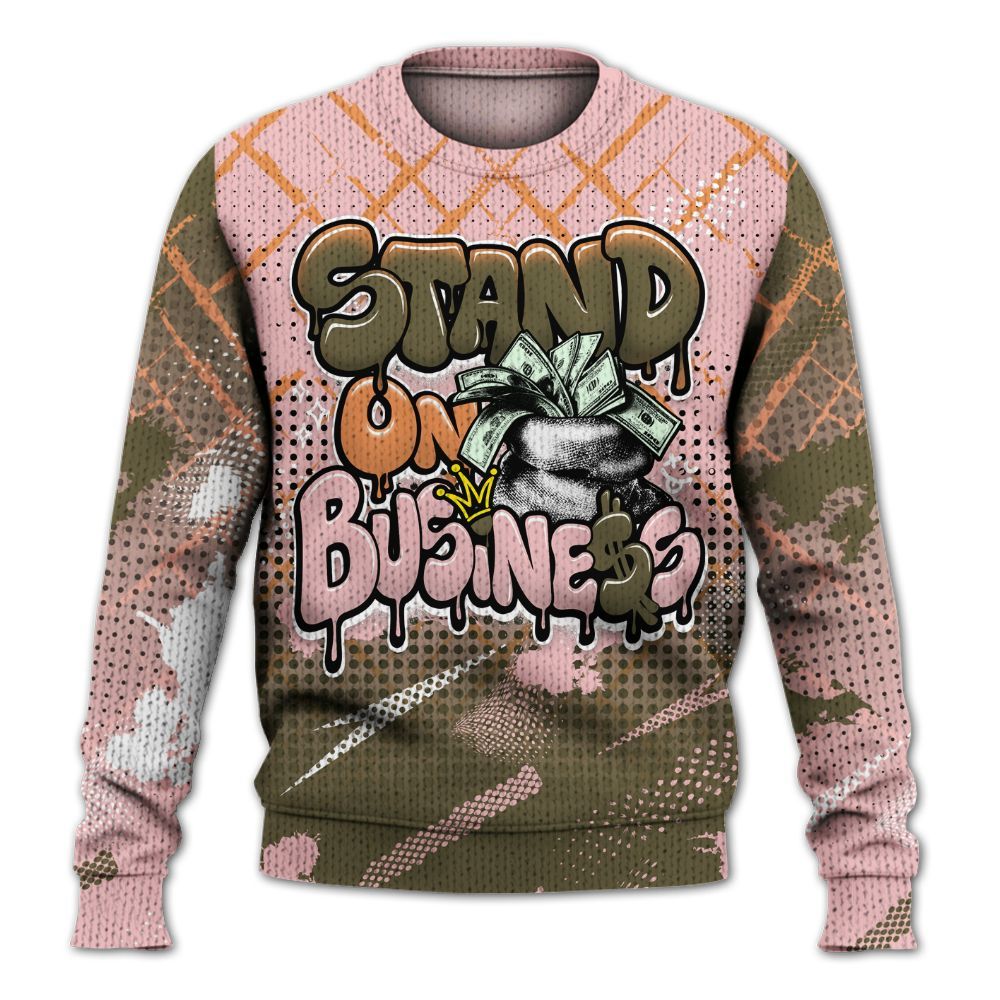 Sweater To Match SB Dunk Low Red Stardust - Halftone Stand Business Dripping Graphic