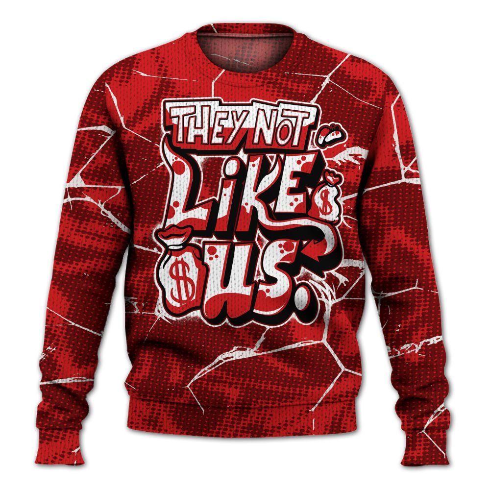 Knitted Sweater To Match Low Bred 11s - Dislike Us Graphic