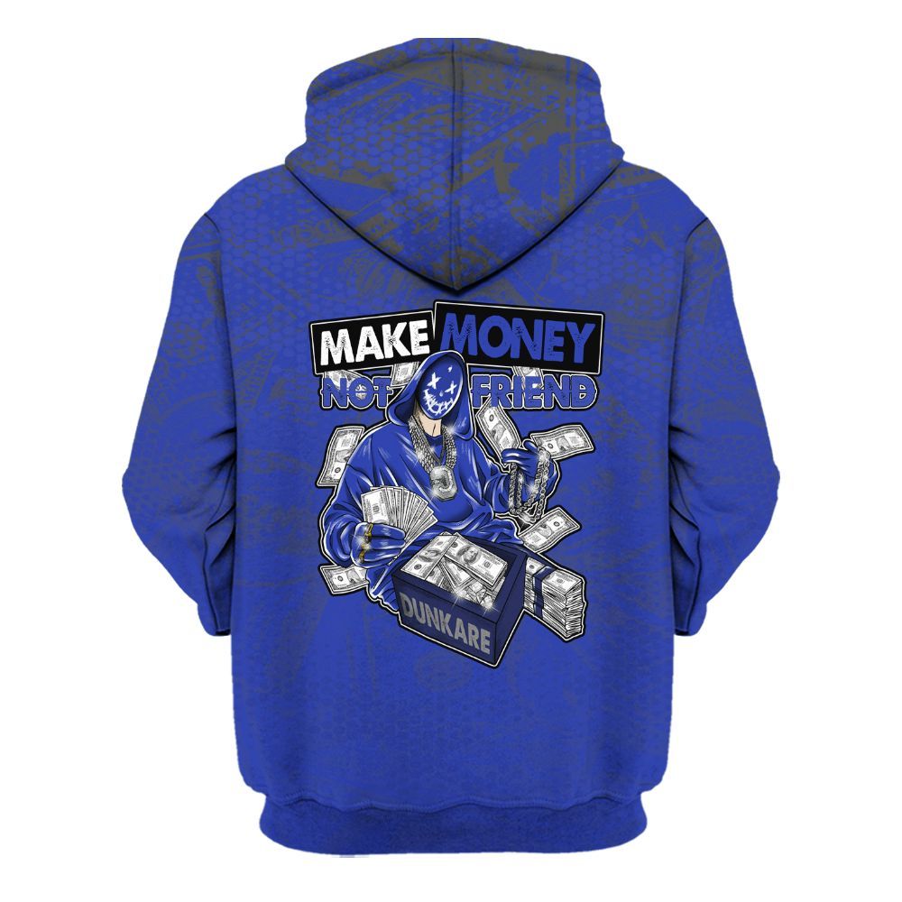 Hoodie To Match Air Max Plus Black Racer Blue - Make Moneys White All Over Print