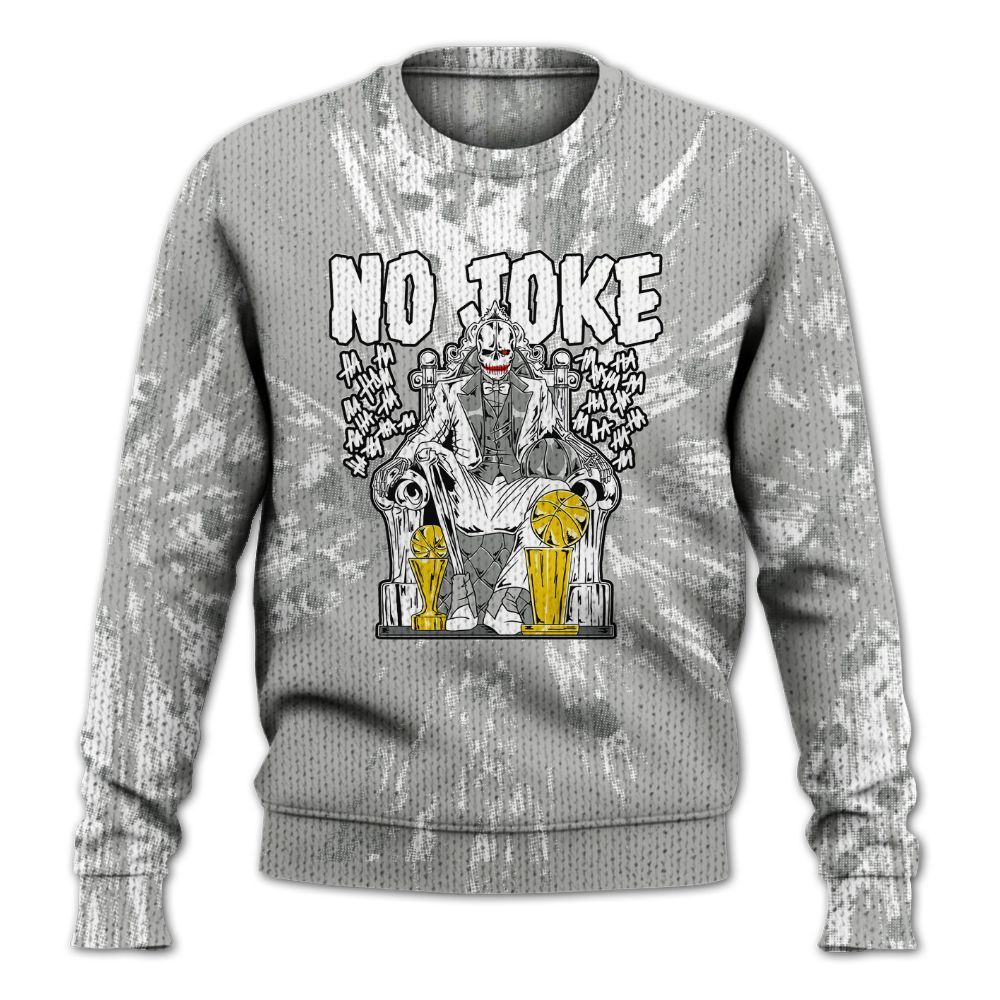 Knitted Sweater To Match Retro Wet Cement 4s - Ain't Joke Skeleton Luxury