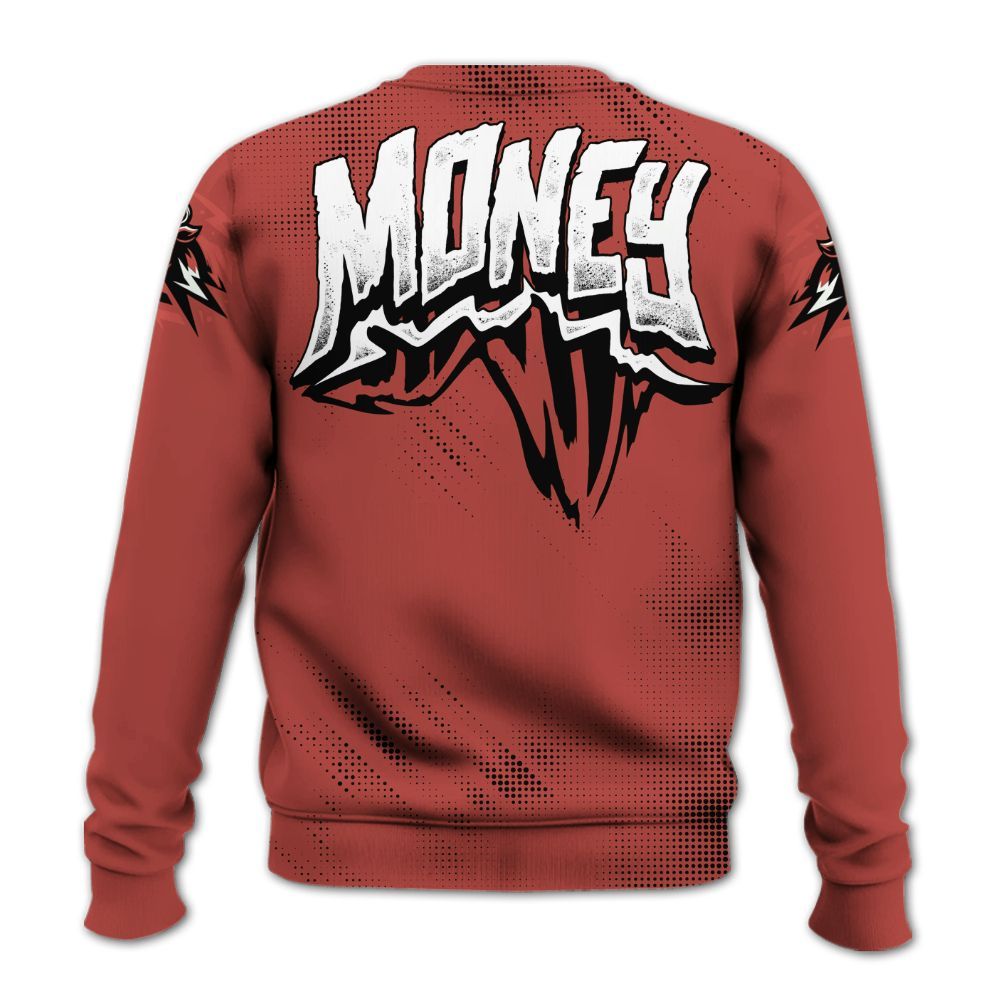 Sweatshirt To Match Dune Red 13s - Hustle Make Money All Over Print