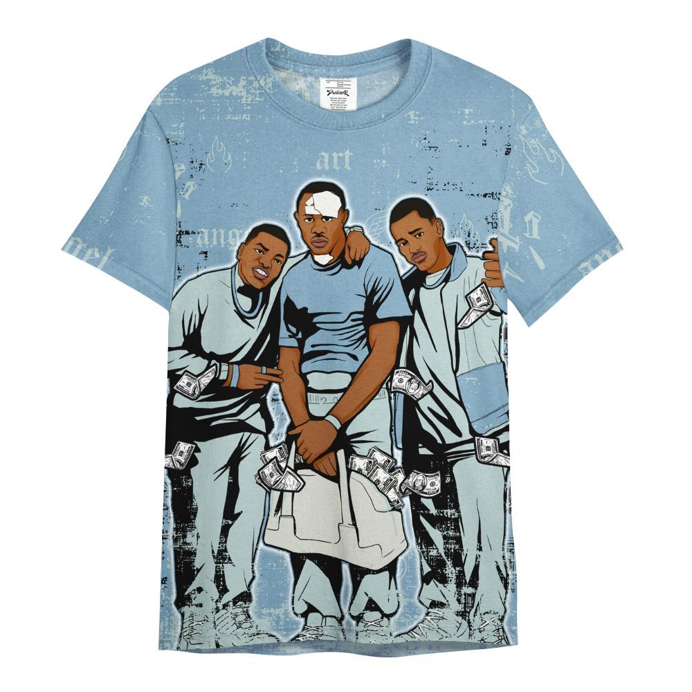 Shirt To Match Denim Worn Blue 2025 4s - Paid In Full Money All Over Print