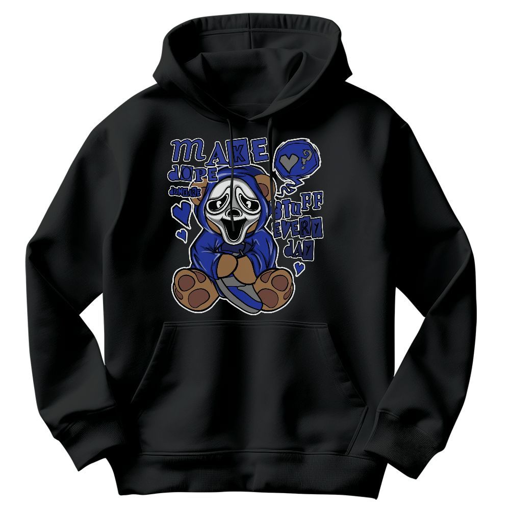 Sweatshirt To Match Air Max Plus Black Racer Blue - Make Dopes Bear Graphic