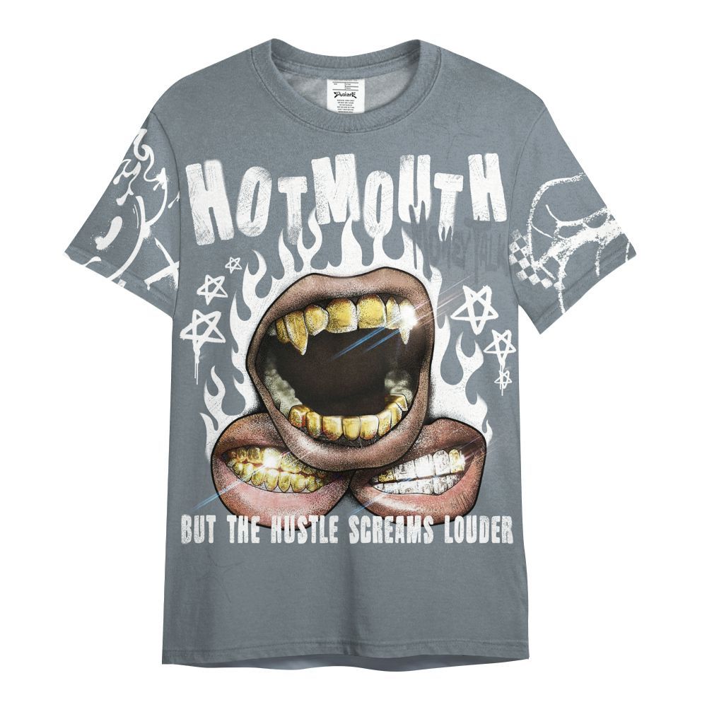Shirt To Match Wolf Grey 13s - Mouth Burning Street Style All Over Print