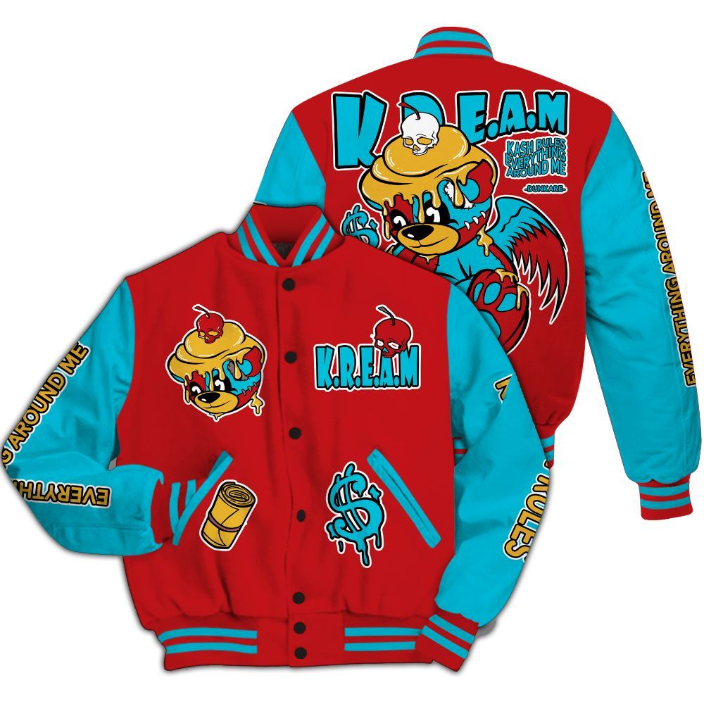 Varsity Jacket To Match Dunk Low Fruity Pebbles - Loot Bear All Over Print