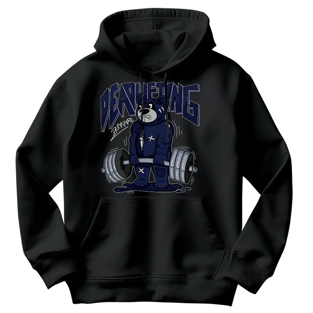 Sweatshirt To Match Midnight Navy 11s - Deadlifting Bear Graphic